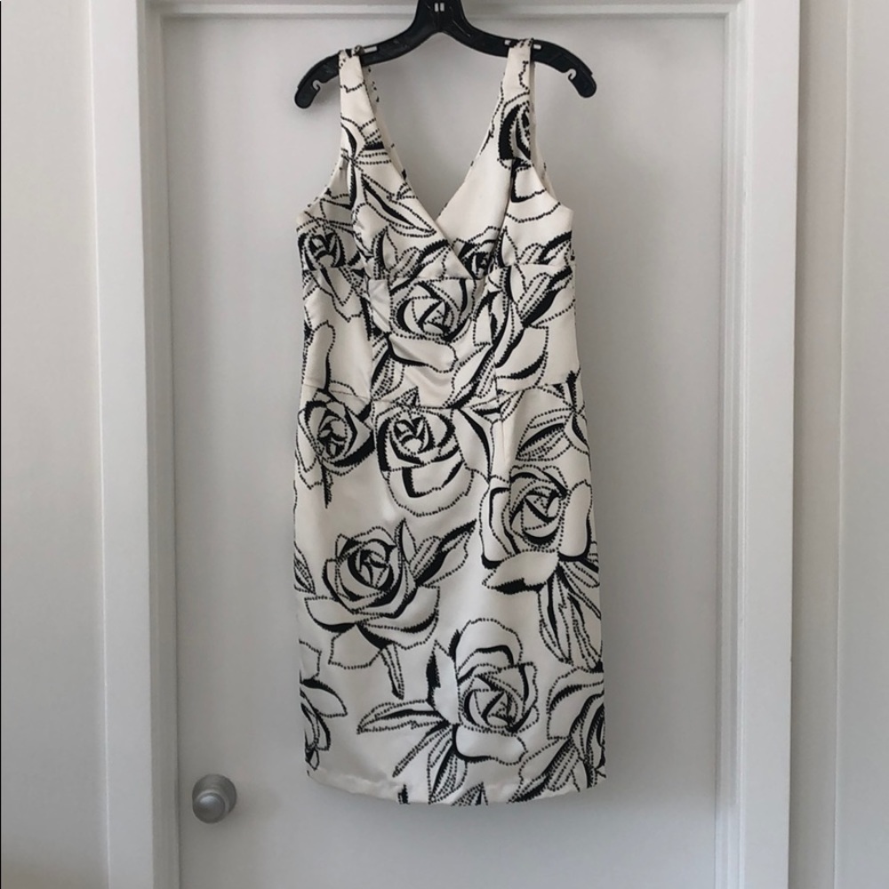 Black and White beaded Dress